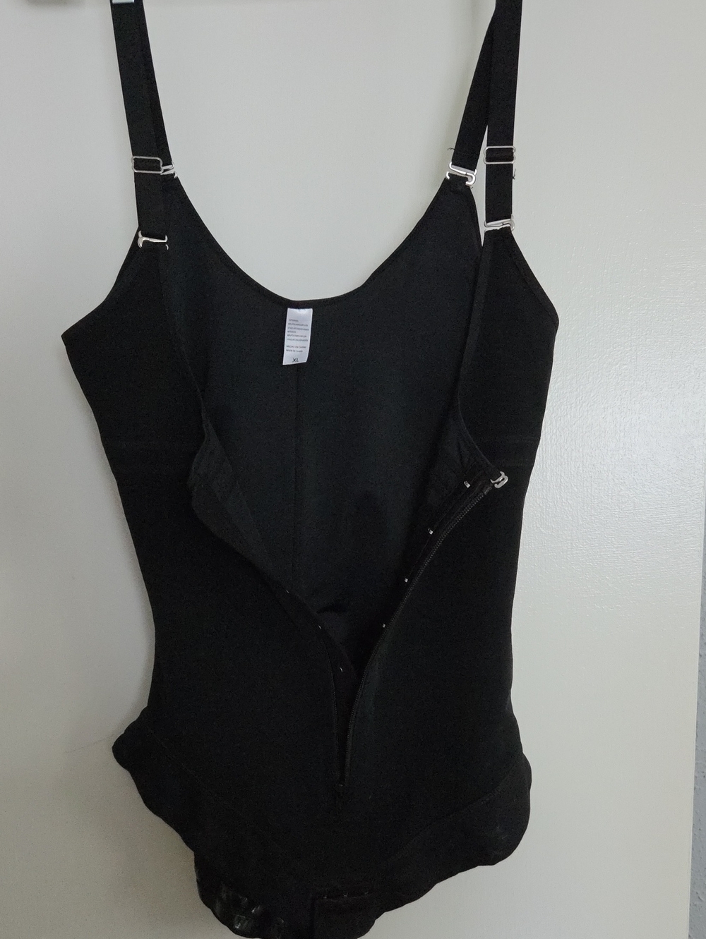 Black Supportive Women's Shapewear Bodysuit